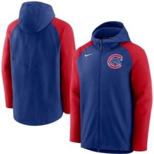 Nike men’s AUTHENTIC Chicago Cubs full zip up hoodie LOGO performance jacket XL